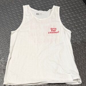Young and reckless White Graphic Tank Top